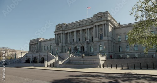 Full Exterior Of U.S. Library Of Congress Thomas Jefferson Building, Washington D.C. photo