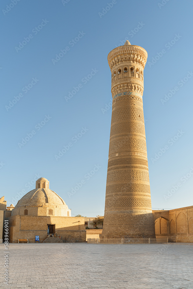 The Kalan Minaret of Po-i-Kalan complex in Bukhara, Uzbekistan