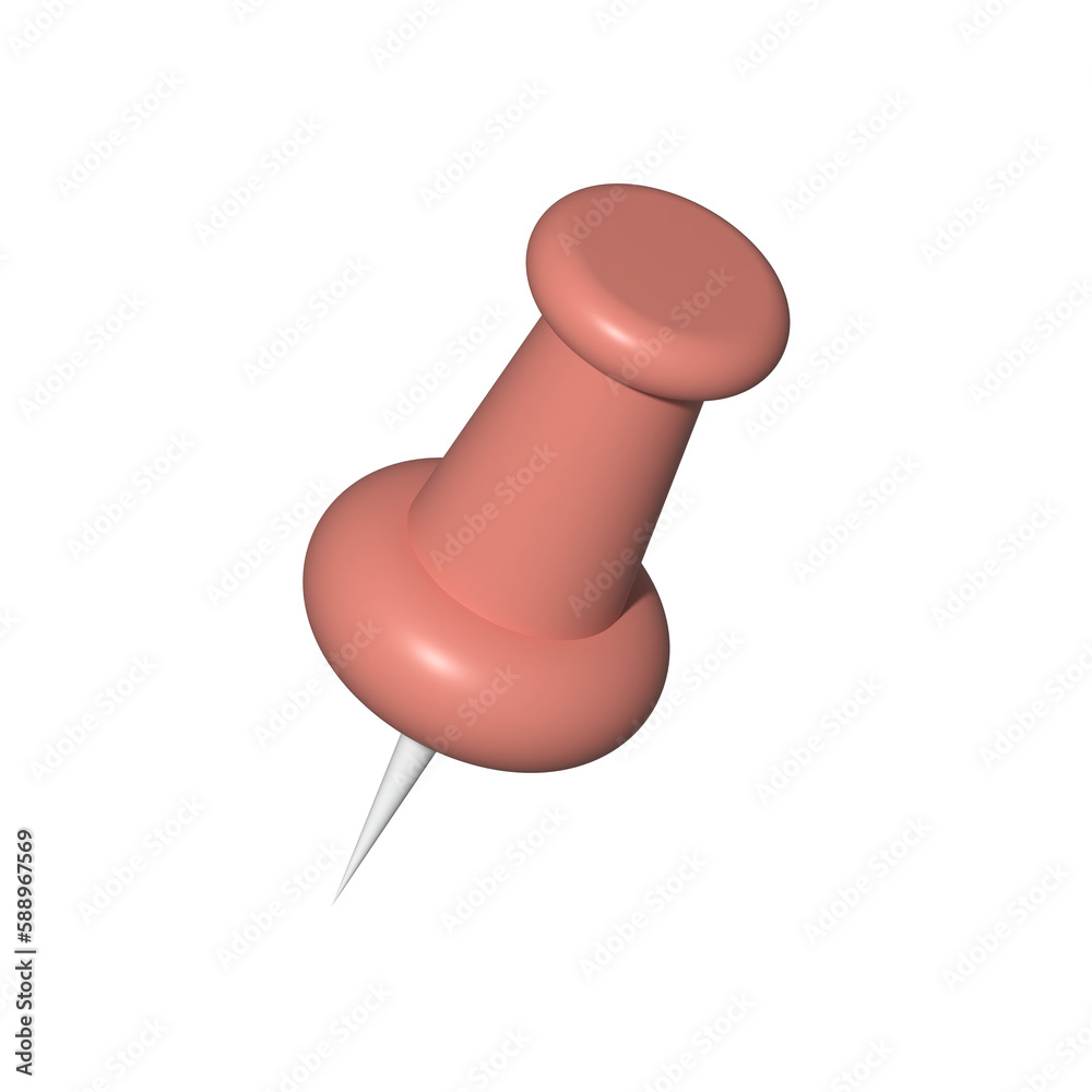 Push pin 3D Push pin 3D