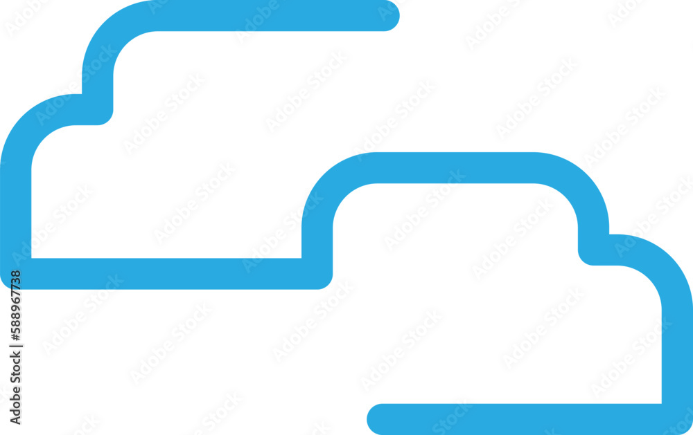 Minimalist Outline Cloud Vector Icon Illustration Minimalist Outline Cloud Vector Icon Illustration