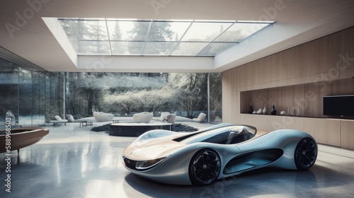 Experience Ultimate Comfort and Luxury at Home: A State-of-the-Art Spa and Wellness Center + Sleek EV Awaits You, Generative AI