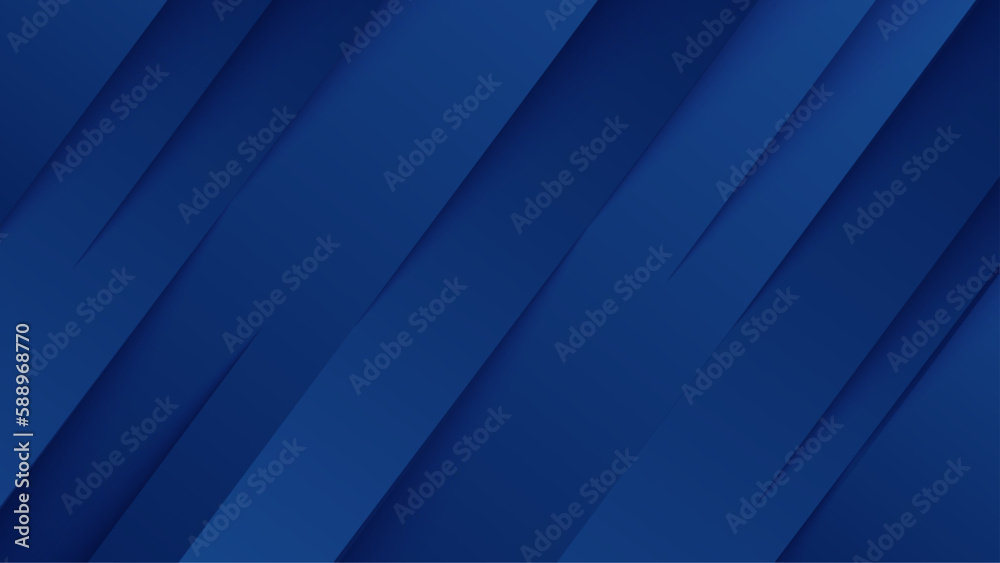 Obraz premium Modern abstract presentation blue background with stripes lines