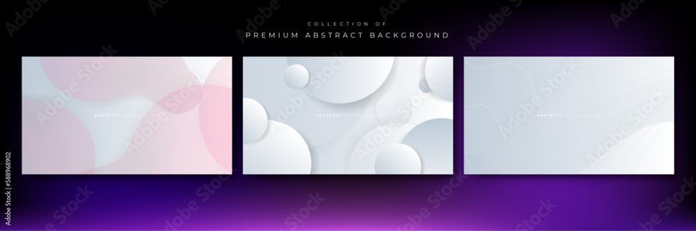 Modern abstract presentation background with stripes lines white