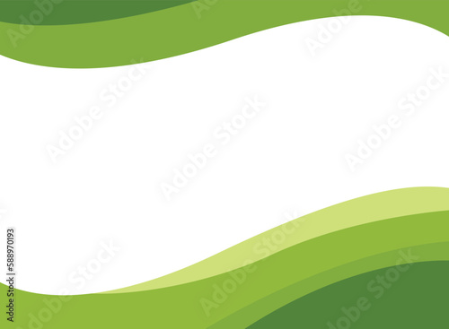 Abstract green wave and space to put text vector illustration design green background color geometric creative for business banner, poster, flyer, card, cover