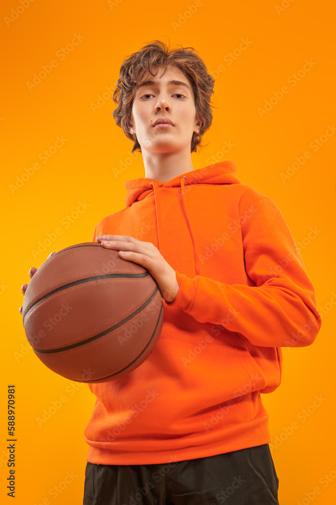 boy and basketball
