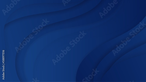 Abstract blue geometric shapes vector technology background, for design brochure, website, flyer. Geometric 3d shapes wallpaper for poster, certificate, presentation, landing page © TitikBak
