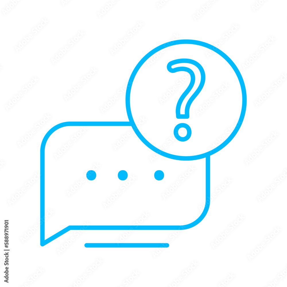 FAQ feedback icons with blue outline style. feedback, business, review, customer, opinion, satisfaction, positive. Vector illustration FAQ feedback icons with blue outline style. feedback, business, review, customer, opinion, satisfaction, positive. Vector illustration