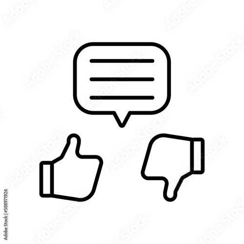 Feedback feedback icons with black outline style. feedback, answer, survey, opinion, concept, support, customer. Vector illustration