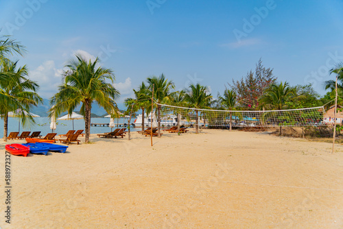 Sea beach. Orchid Island near Nha Trang in Vietnam.