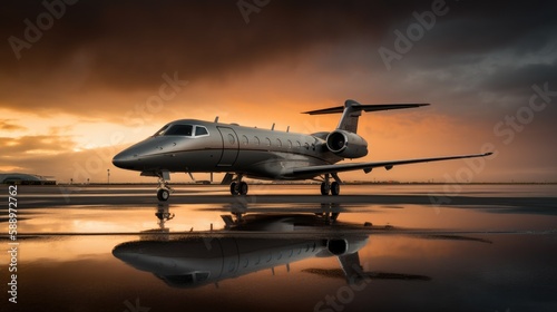 Small private business jet....