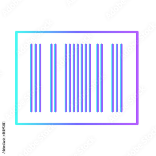 Barcode e-commerce icons collection with purple blue outline style. business  store  technology  web  retail  internet  buy. Vector Illustration