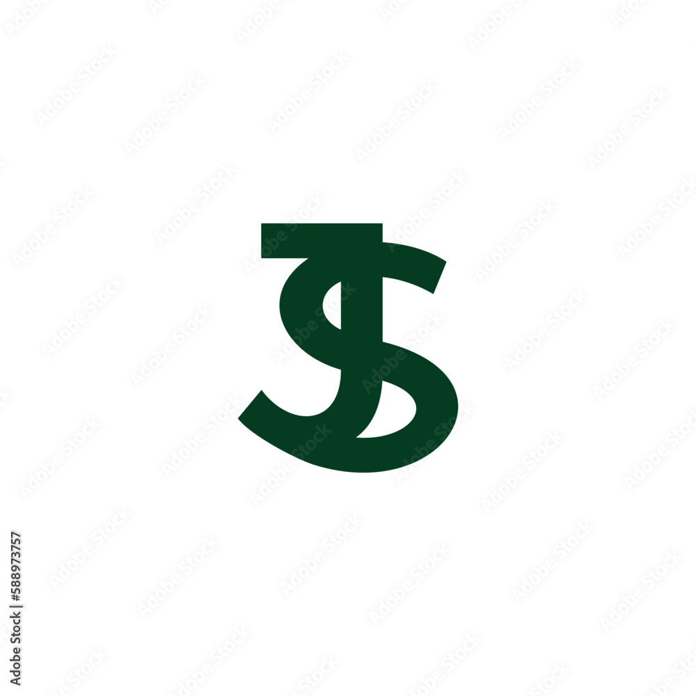 letter js dollar money green logo vector letter js dollar money green logo vector