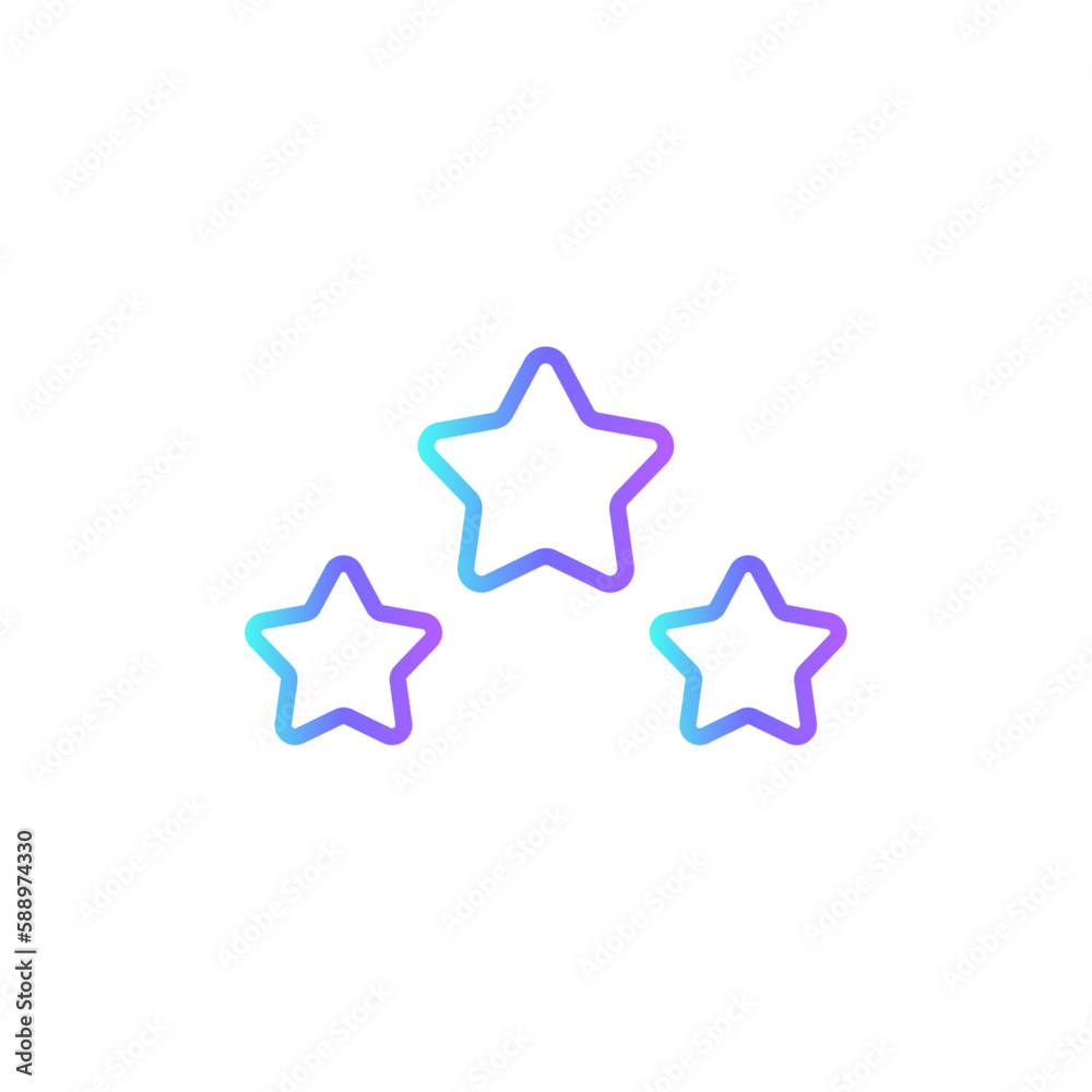 Rating Feedback icon with blue duotone style. rate, star, positive, review, service, like, experience. Vector illustration Rating Feedback icon with blue duotone style. rate, star, positive, review, service, like, experience. Vector illustration