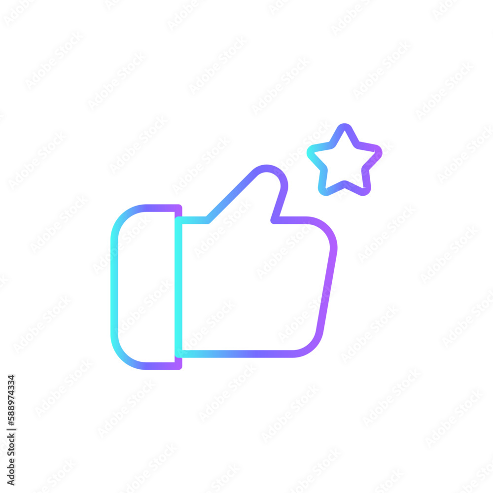Satisfaction Feedback icon with blue duotone style. review, rating, service, quality, like, survey, experience. Vector illustration Satisfaction Feedback icon with blue duotone style. review, rating, service, quality, like, survey, experience. Vector illustration