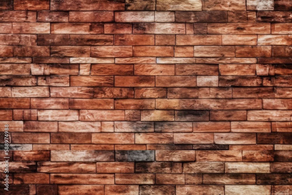 Background made of bricks and a brick wall texture. Generative AI Background made of bricks and a brick wall texture. Generative AI