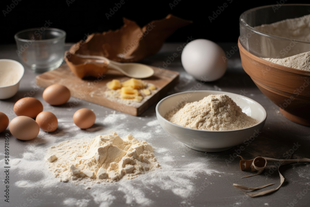 dough ingredients. Generative AI dough ingredients. Generative AI