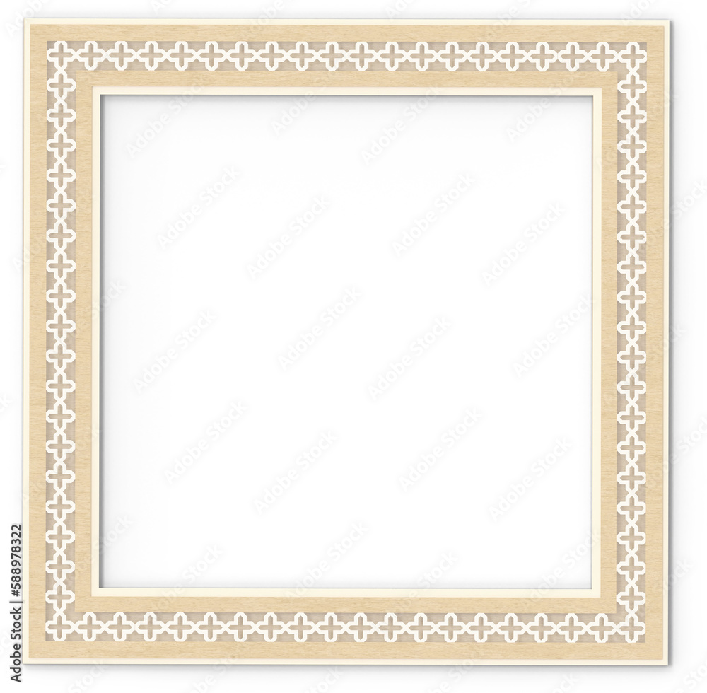 Brown Wooden Square Frame