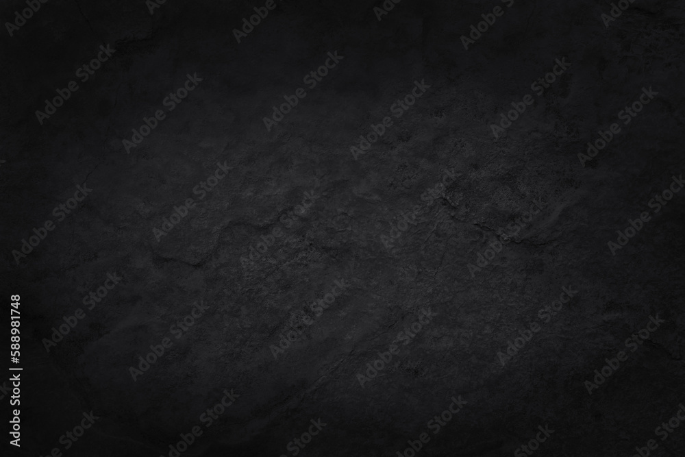 Dark grey black slate texture in natural pattern with high resolution for background and design art work. Black stone wall.