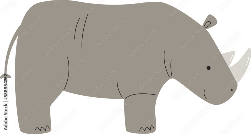 Rhino Animal Staying