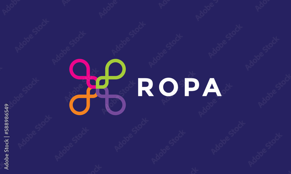 Logo vector minimalism flowers link connection nature concept ecology environment iconic Logo vector minimalism flowers link connection nature concept ecology environment iconic
