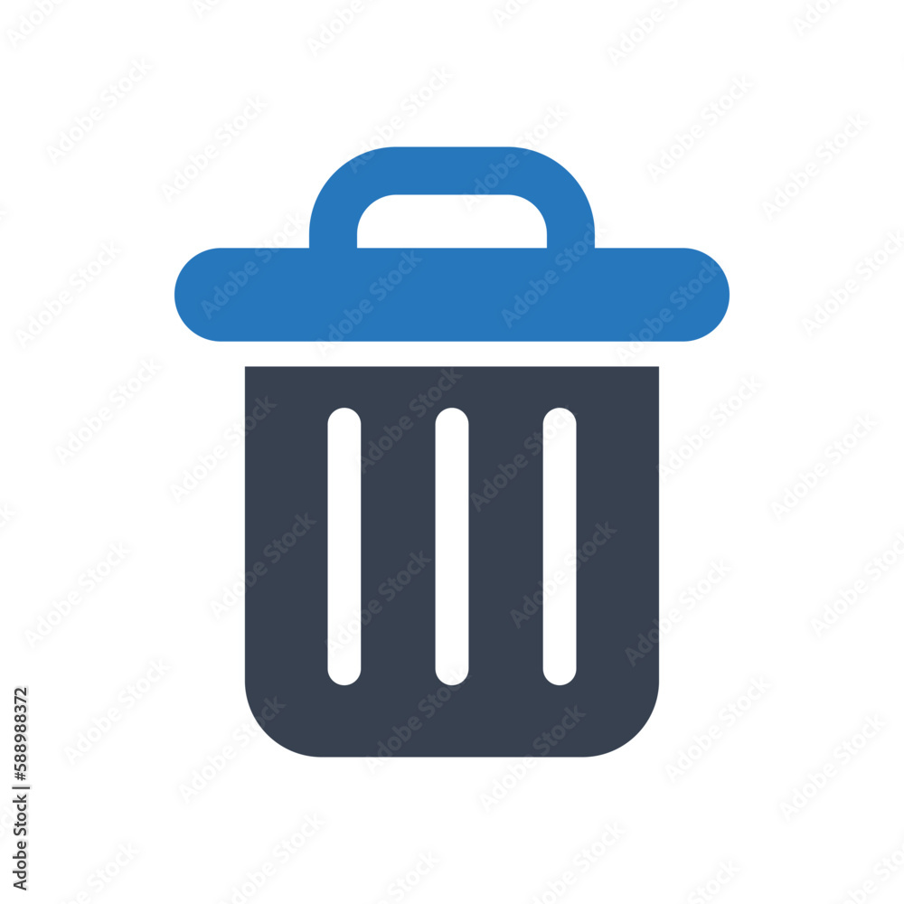 Trash can vector icon