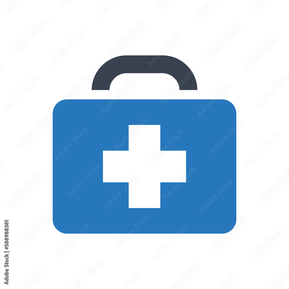 First aid kit vector icon