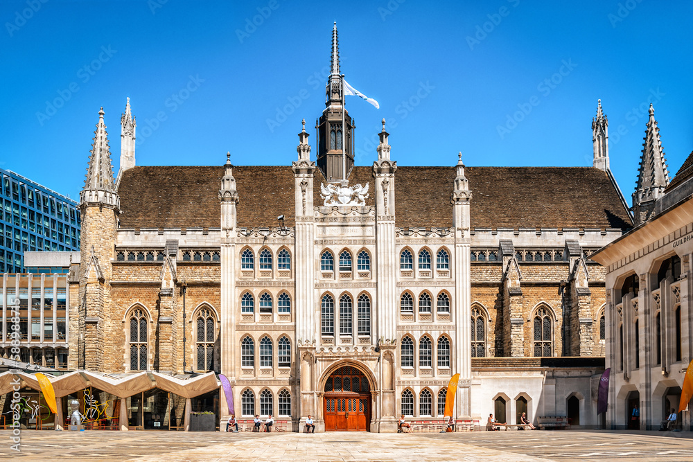 Guildhall in the City of London, England.