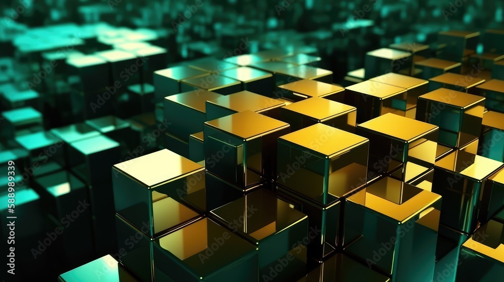 abstract cubes pattern background, made with generated ai abstract cubes pattern background, made with generated ai