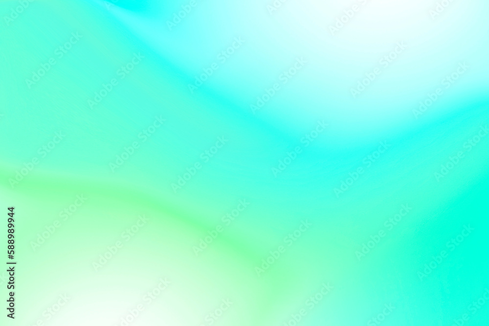 Fototapeta premium Green blue and light smooth silk gradient background degraded