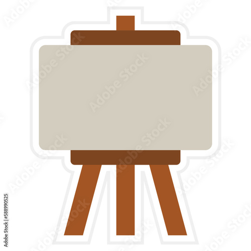 Easel Sticker Icon
