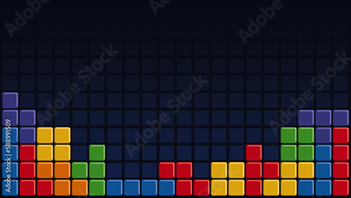 Tetris Brick Game Background Template