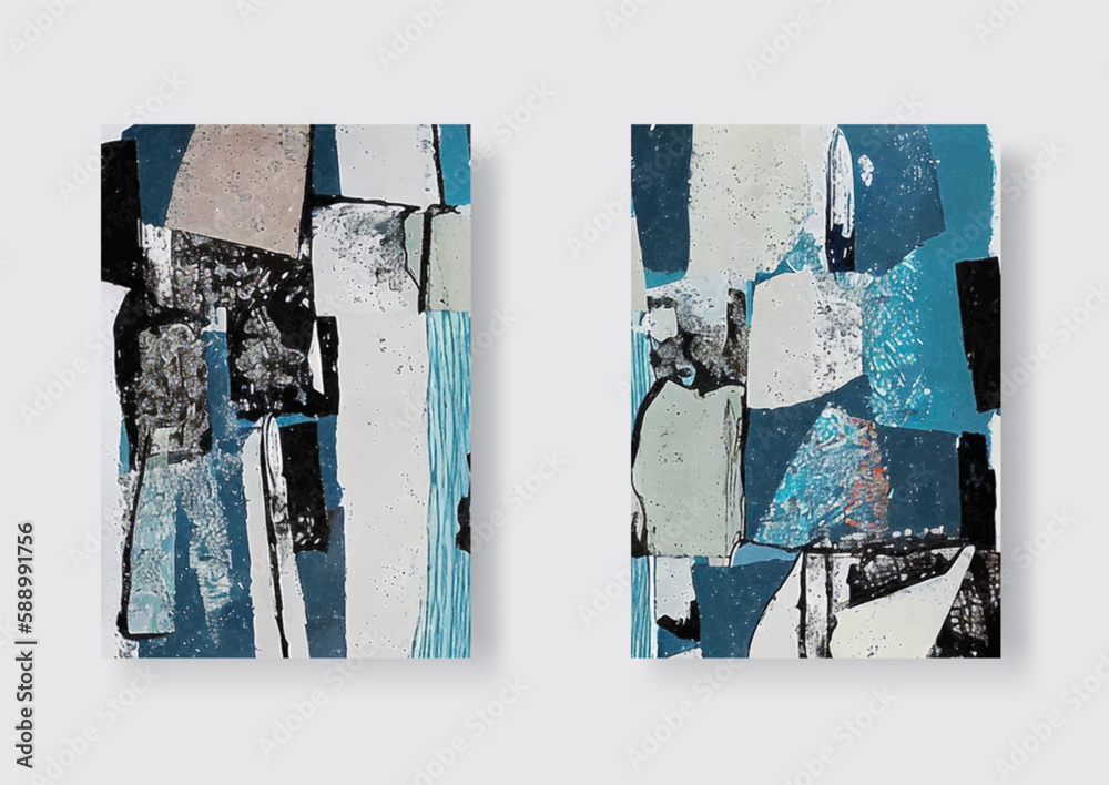 Patchwork abstract pattern. Grunge patchwork background.