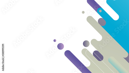 Abstract geometric background with dynamic object