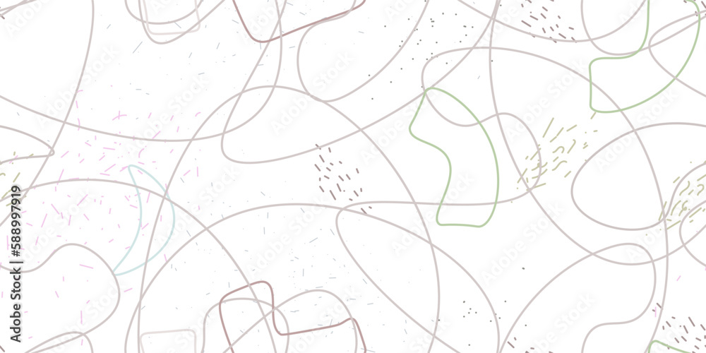 Chaotic Simple Seamless Pattern Textile One Line Chaotic Simple Seamless Pattern Textile One Line