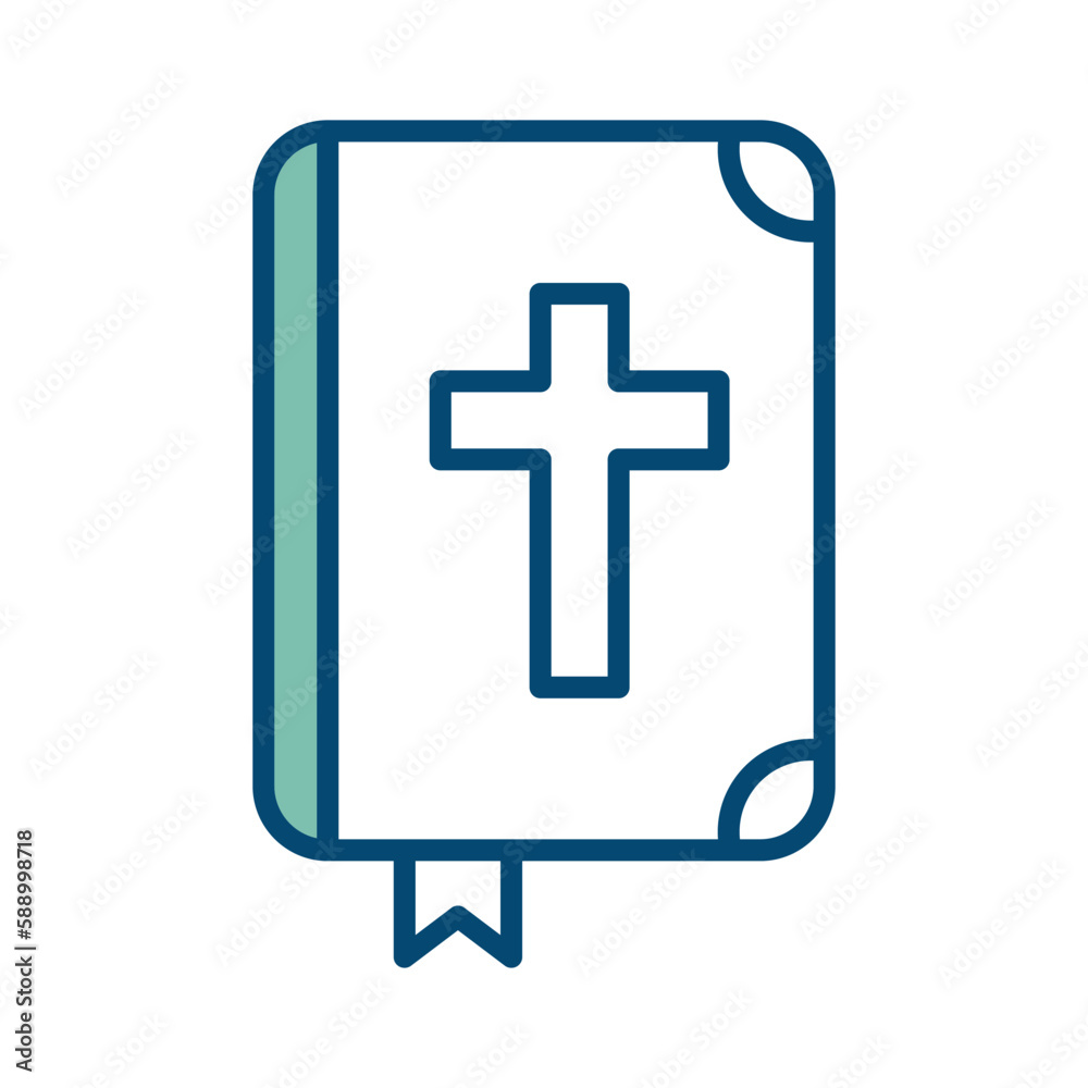 bible icon vector design template in white background bible icon vector design template in white background