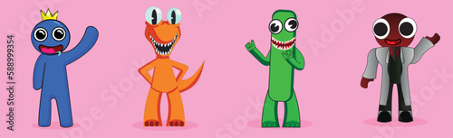 composition of monsters, doctor, blue, lizard