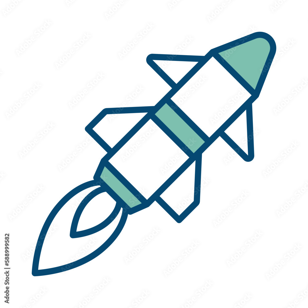 missile icon vector design template in white background