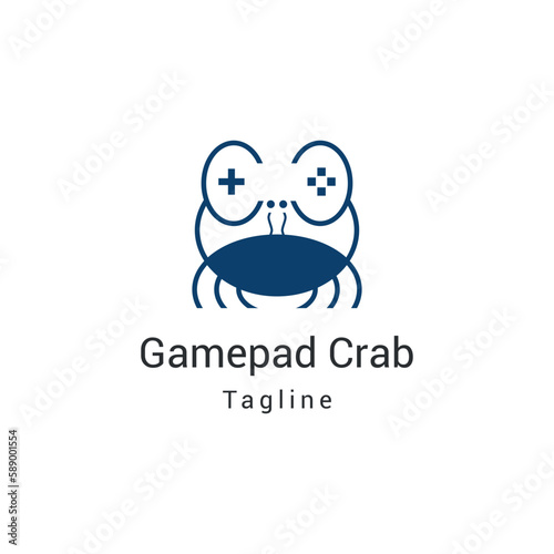 gamepad crab logo, a unique logo for the game.