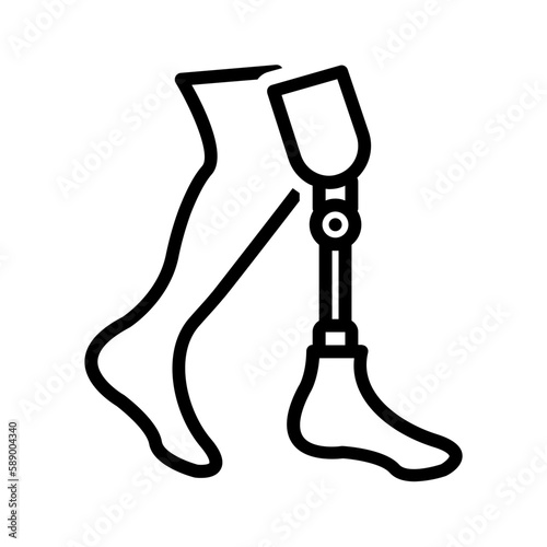 Black line icon for Bionics