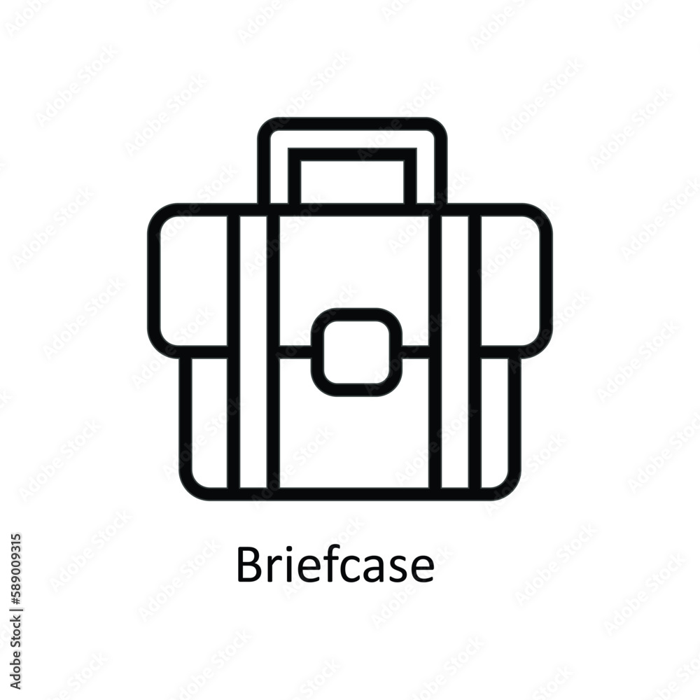 Briefcase Vector outline Icons. Simple stock illustration stock Briefcase Vector outline Icons. Simple stock illustration stock