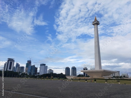 The National Monument of Indonesia or Monas is a memorial monument erected to commemorate the struggle of the Indonesian people © sure