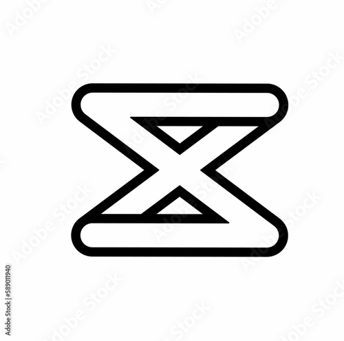 sx xs s x initial letter logo isolated on white background