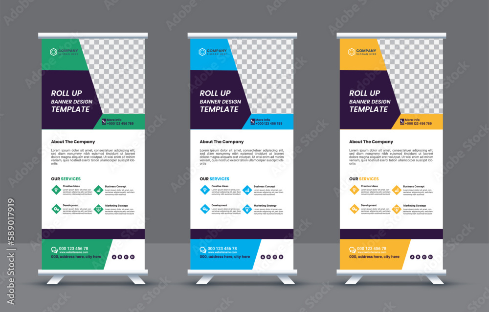 Modern business rack card or dl flyer templates