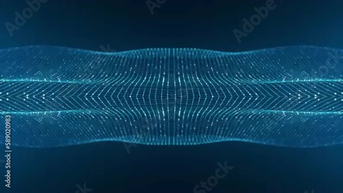 abstract blue wave background