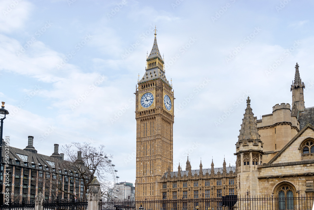 Houses of the British Parliament and Big Ben, London