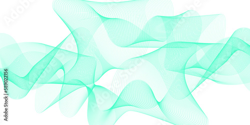 Abstract blue blend wave lines on transparent background. Modern blue flowing wave lines and glowing moving lines. Abstract blue wave liens pattern background.