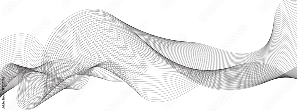 Abstract grey smooth element swoosh speed wave modern stream background ...