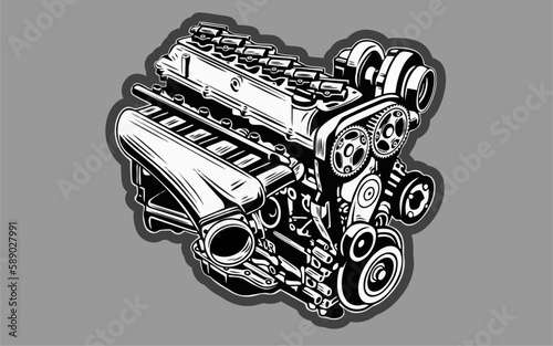 2Jz GTE engine, Toyota Supra 2JZ Engine bay 3000 TWS modified 