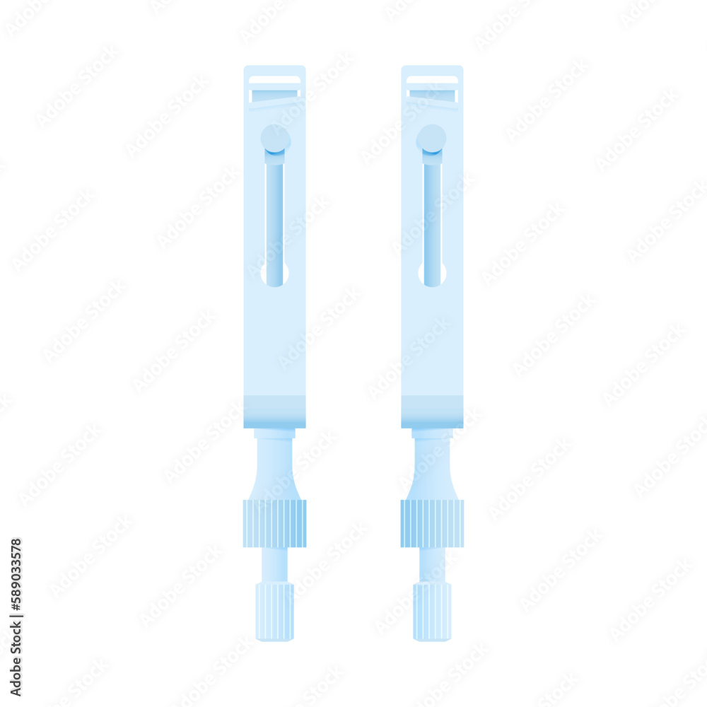 Dental Steel Right and Left Angle Matrix Set. Dental Oral Tool. Modern Flat Vector Illustration. Dental Steel Right and Left Angle Matrix Set. Dental Oral Tool. Modern Flat Vector Illustration.