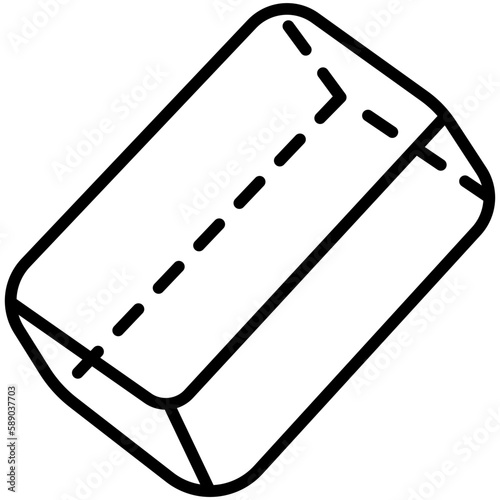 cuboid outline icon